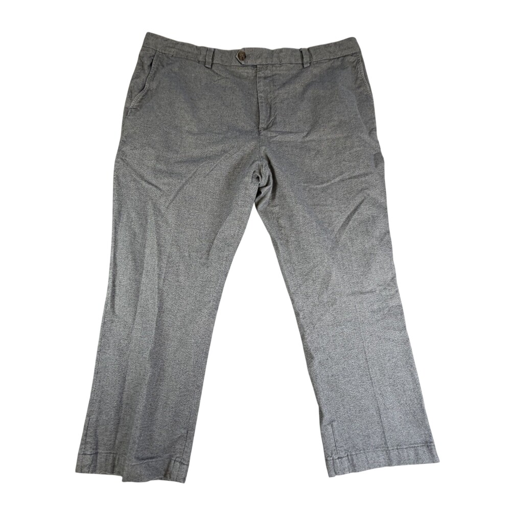 Vineyard Vines Pants Mens FITS 42x26 Gray Burgee Chino Chambray Stretch